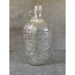 Vintage Antique White House Vinegar 1 Gallon Handled Jug Bottle
